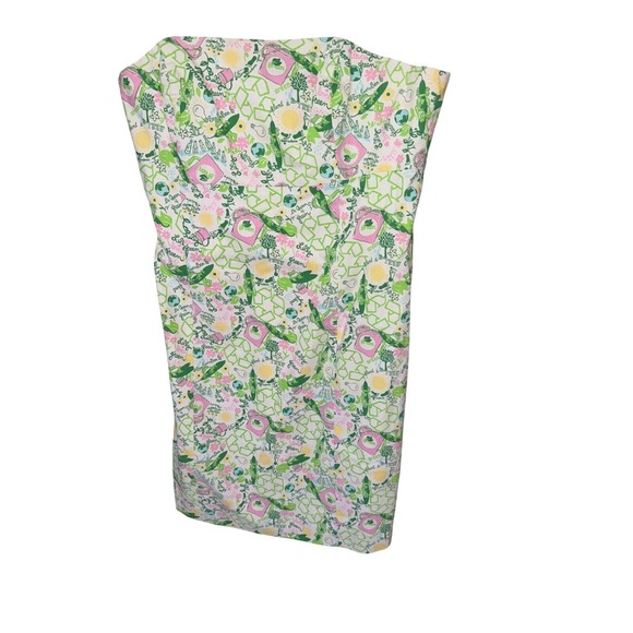 Lilly Pulitzer Rare Earth Day Vintange Strapless Fitted Cotton Lined‎ Dress 6 - Picture 3 of 9